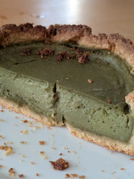 Matcha-Käsekuchen